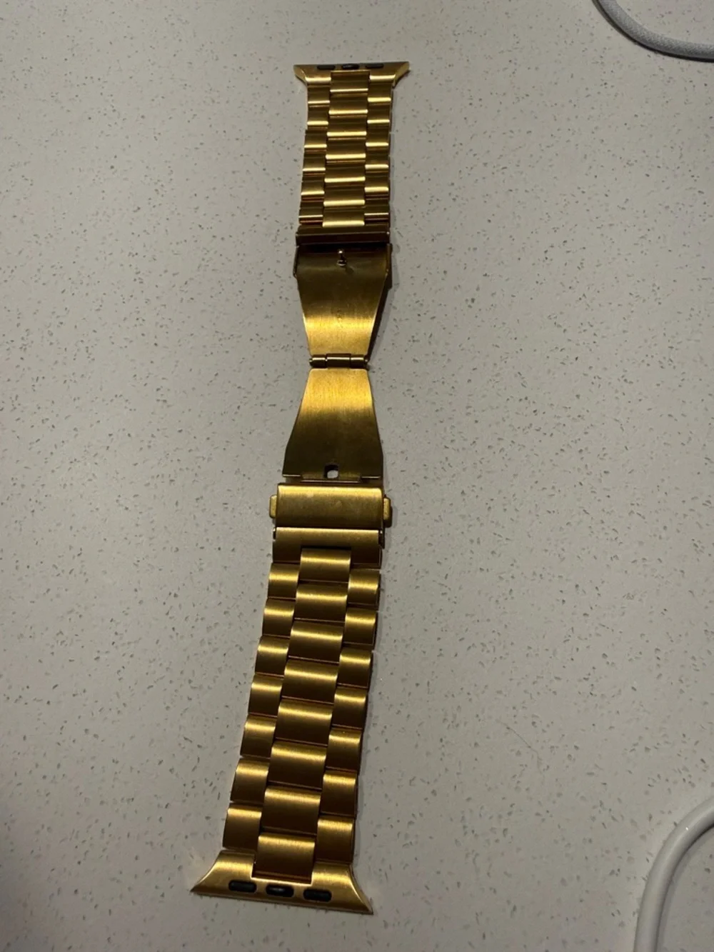 So Pretty Gold Stainless Steel Link Watch Band